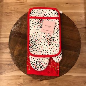 KATE SPADE 3-Piece Christmas Kitchen Linen Set